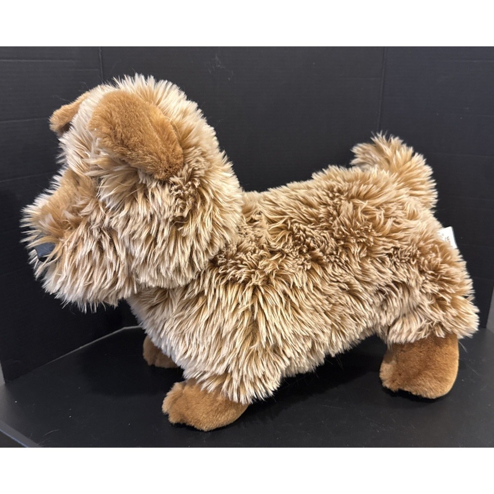 Folkmanis Puppet Norwich‎ Terrier Dog Puppy Plush Stuff Animal Toy 14 Inch Long